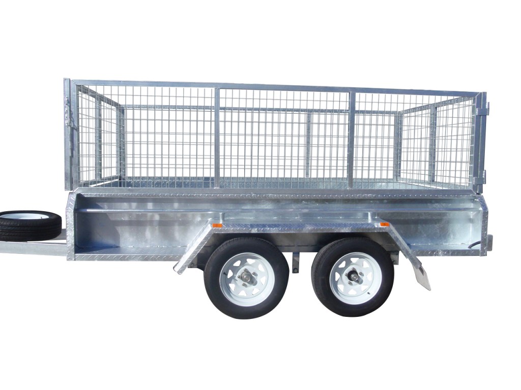 410mm Deep Checker Plate Sides & 800mm Removable Mesh Cage