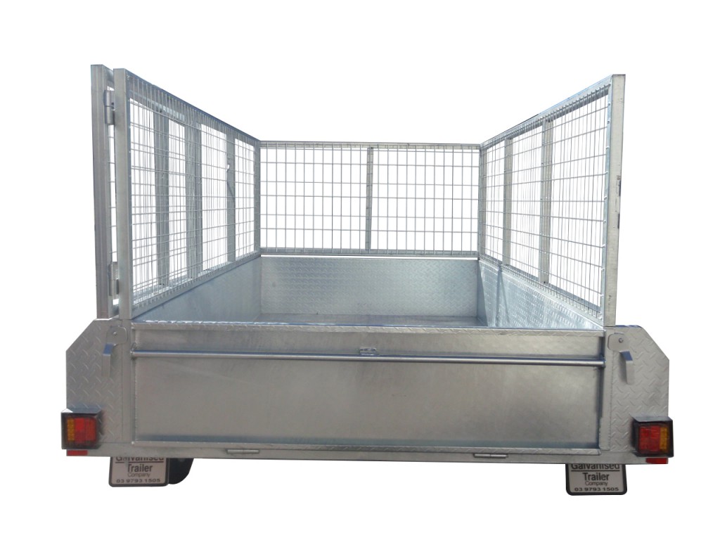 410mm Deep Checker Plate Sides & 800mm Removable Mesh Cage