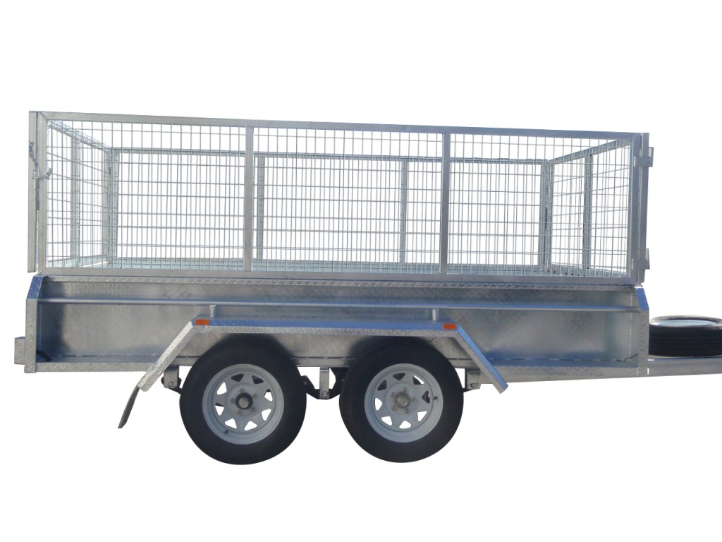 410mm Deep Checker Plate Sides & 800mm Removable Mesh Cage