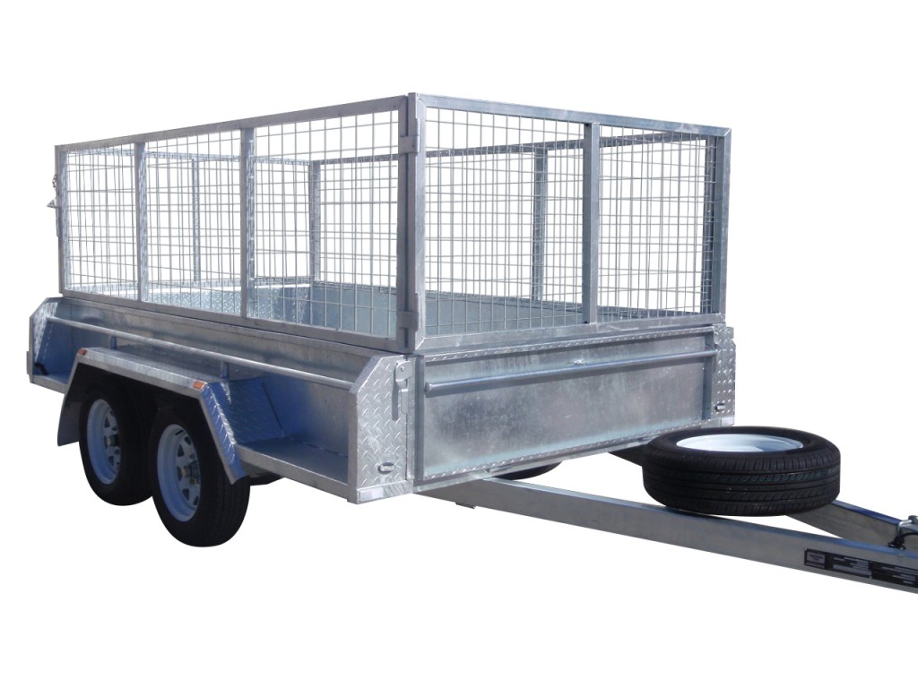 410mm Deep Checker Plate Sides & 800mm Removable Mesh Cage