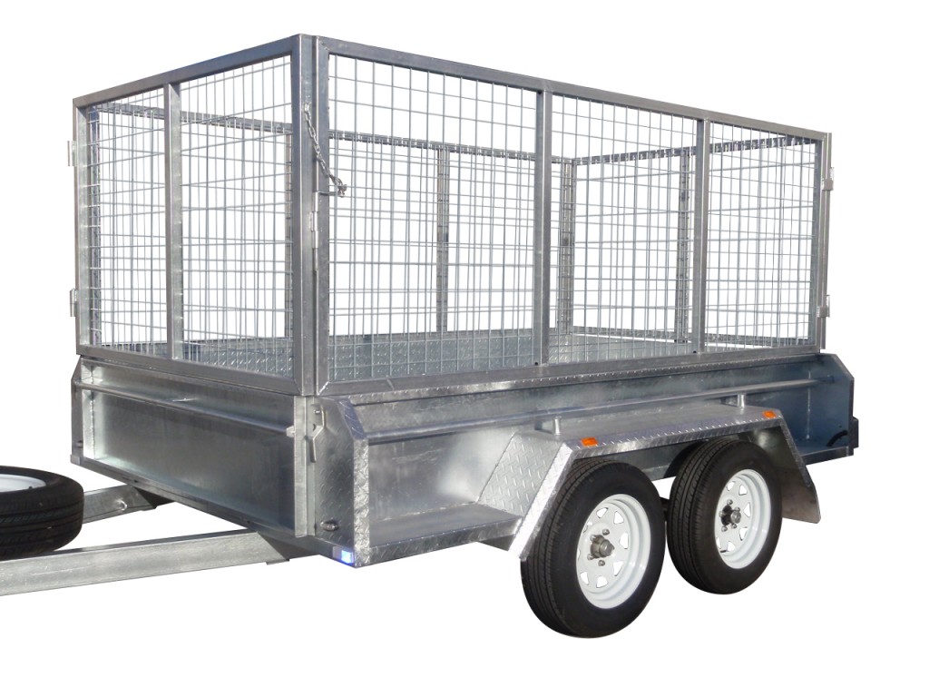 410mm Deep Checker Plate Sides & 1000mm Removable Mesh Cage