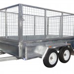 410mm Deep Checker Plate Sides & 1000mm Removable Mesh Cage