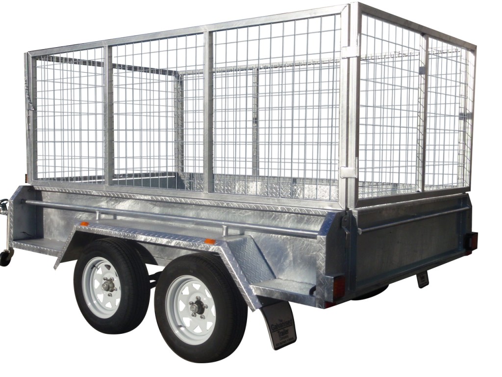 410mm Deep Checker Plate Sides & 1000mm Removable Mesh Cage