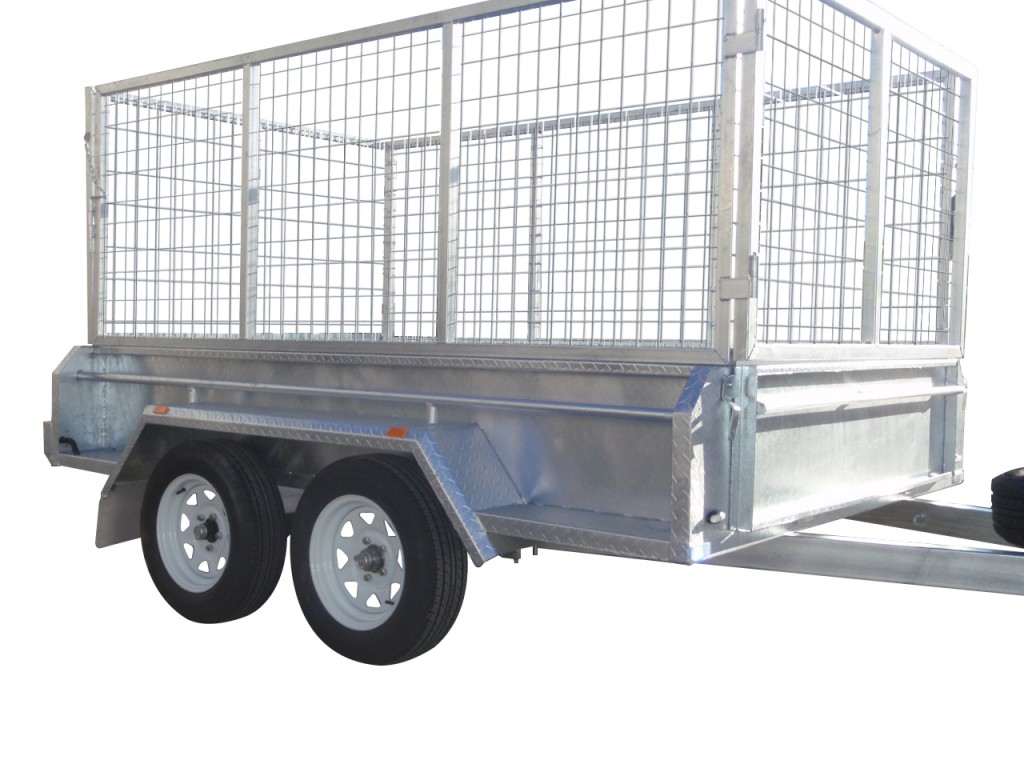 410mm Deep Checker Plate Sides & 1000mm Removable Mesh Cage