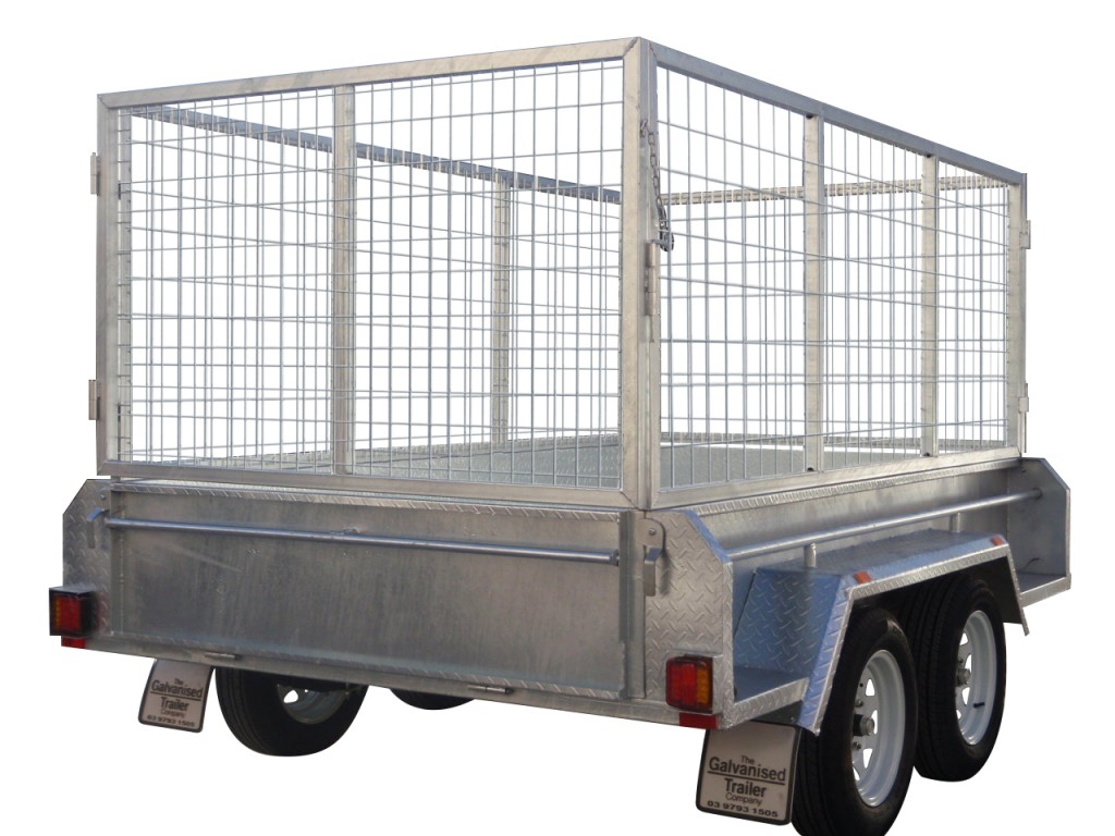 410mm Deep Checker Plate Sides & 1000mm Removable Mesh Cage