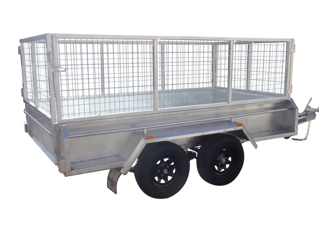 410mm Deep Checker Plate Sides & 800mm Removable Mesh Cage