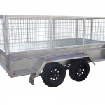410mm Deep Checker Plate Sides & 800mm Removable Mesh Cage