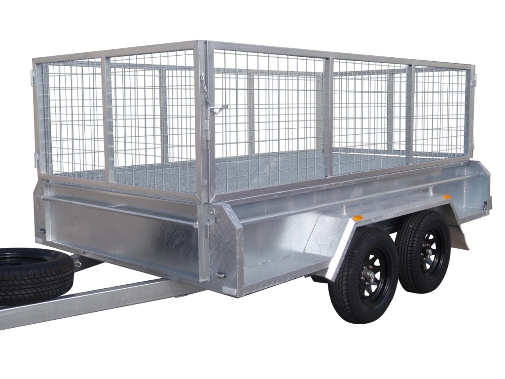 410mm Deep Checker Plate Sides & 800mm Removable Mesh Cage