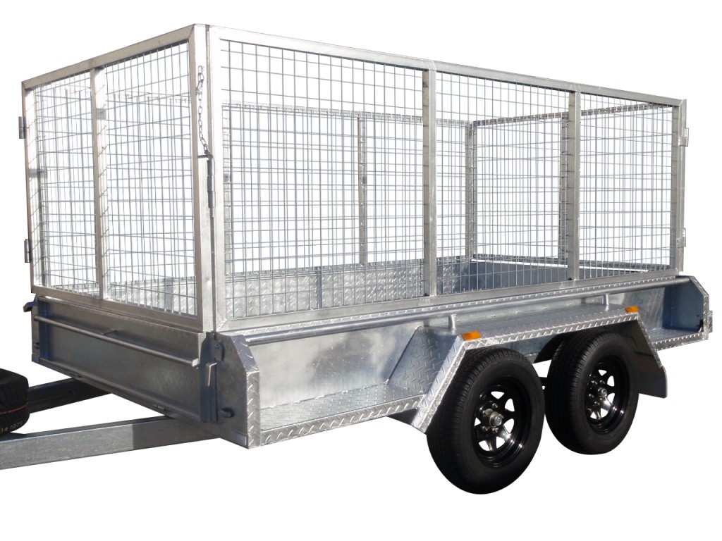 300mm Checker Plate Sides & 1000mm Removable Mesh Cage