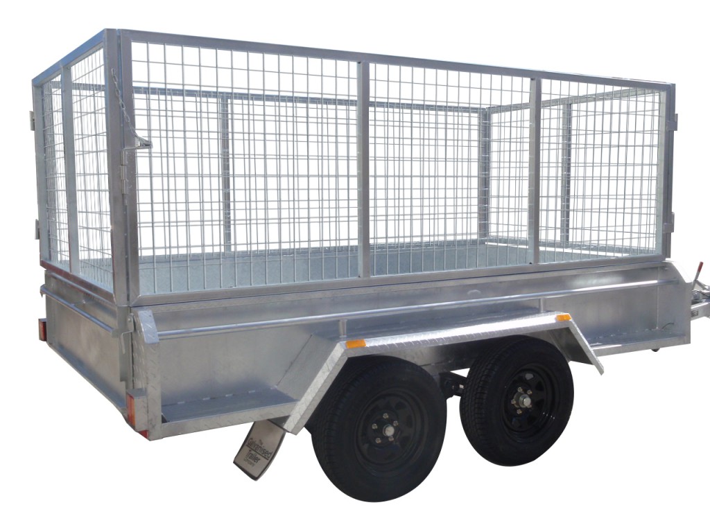 410mm Deep Checker Plate Sides & 1000mm Removable Mesh Cage