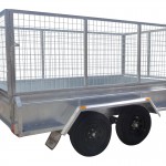 410mm Deep Checker Plate Sides & 1000mm Removable Mesh Cage