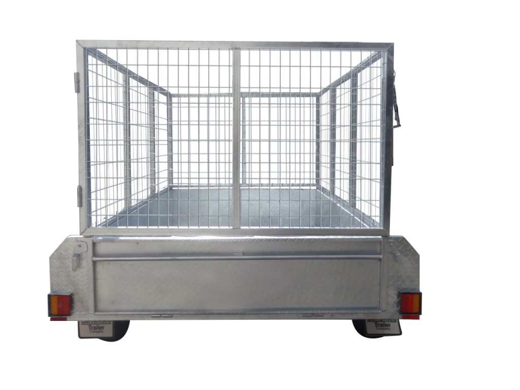 410mm Deep Checker Plate Sides & 1000mm Removable Mesh Cage