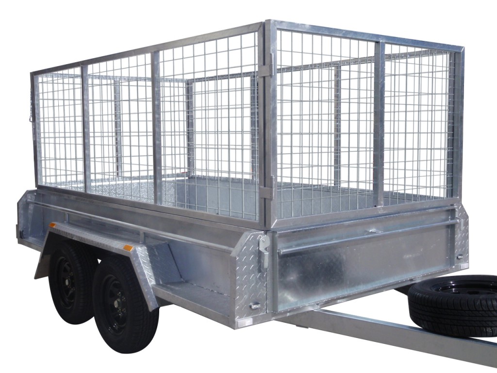 410mm Deep Checker Plate Sides & 1000mm Removable Mesh Cage