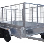 410mm Deep Checker Plate Sides & 1000mm Removable Mesh Cage