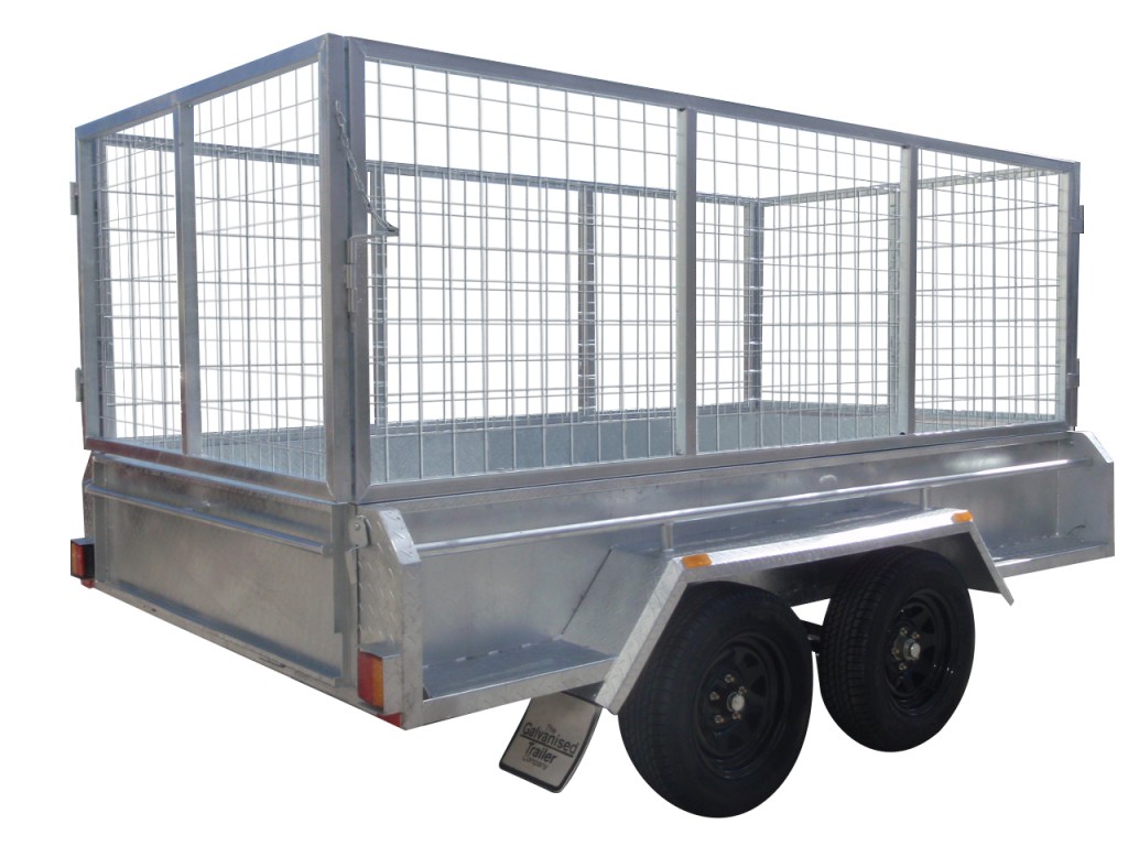 410mm Deep Checker Plate Sides & 1000mm Removable Mesh Cage
