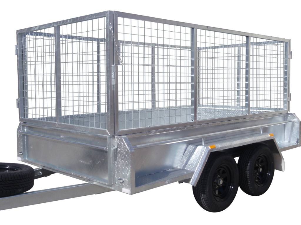 410mm Deep Checker Plate Sides & 1000mm Removable Mesh Cage