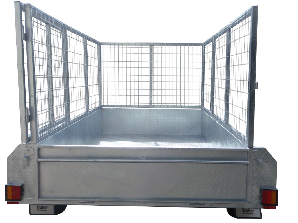 410mm Deep Checker Plate Sides & 1000mm Removable Mesh Cage