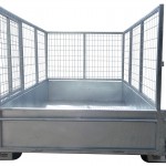 410mm Deep Checker Plate Sides & 1000mm Removable Mesh Cage