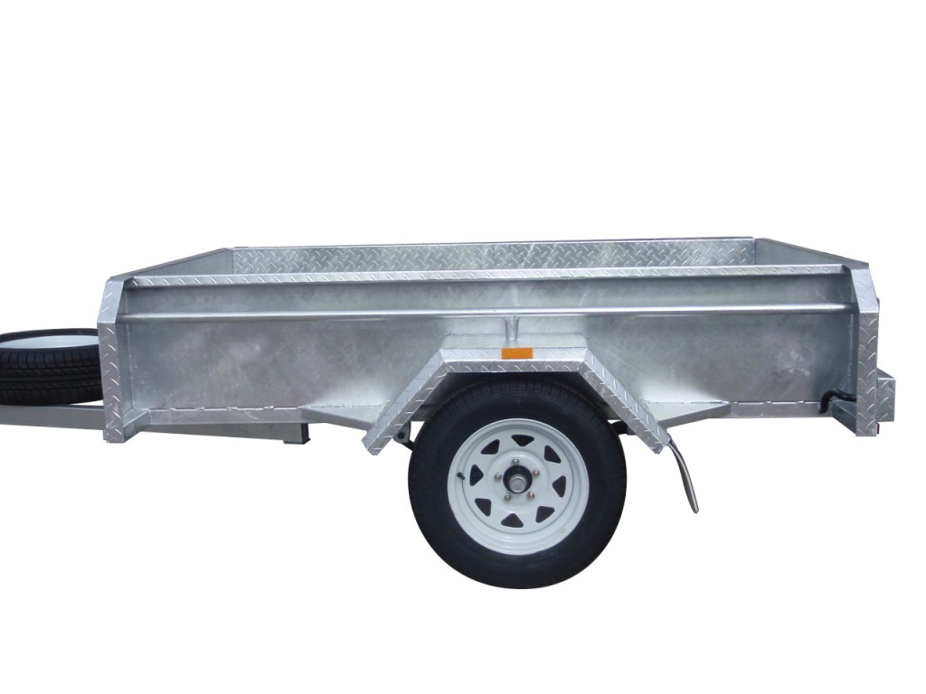 7×4 Single Axle Trailers Deep 410mm Sides