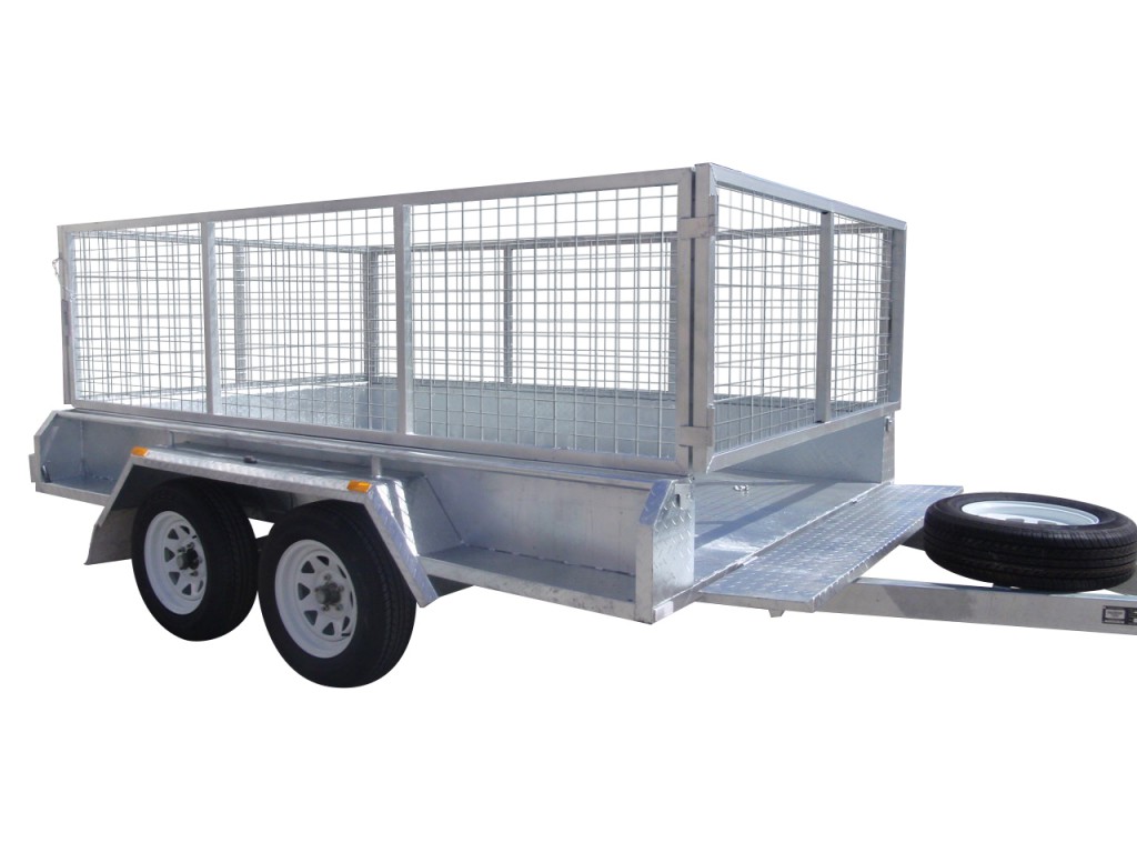 300mm Checker Plate Sides & 800mm Removable Mesh Cage