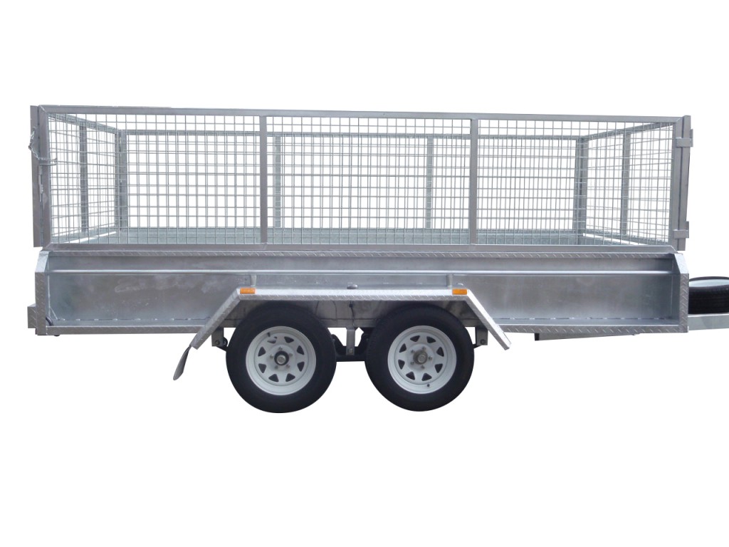 410mm Deep Checker Plate Sides & 1000mm Removable Mesh Cage