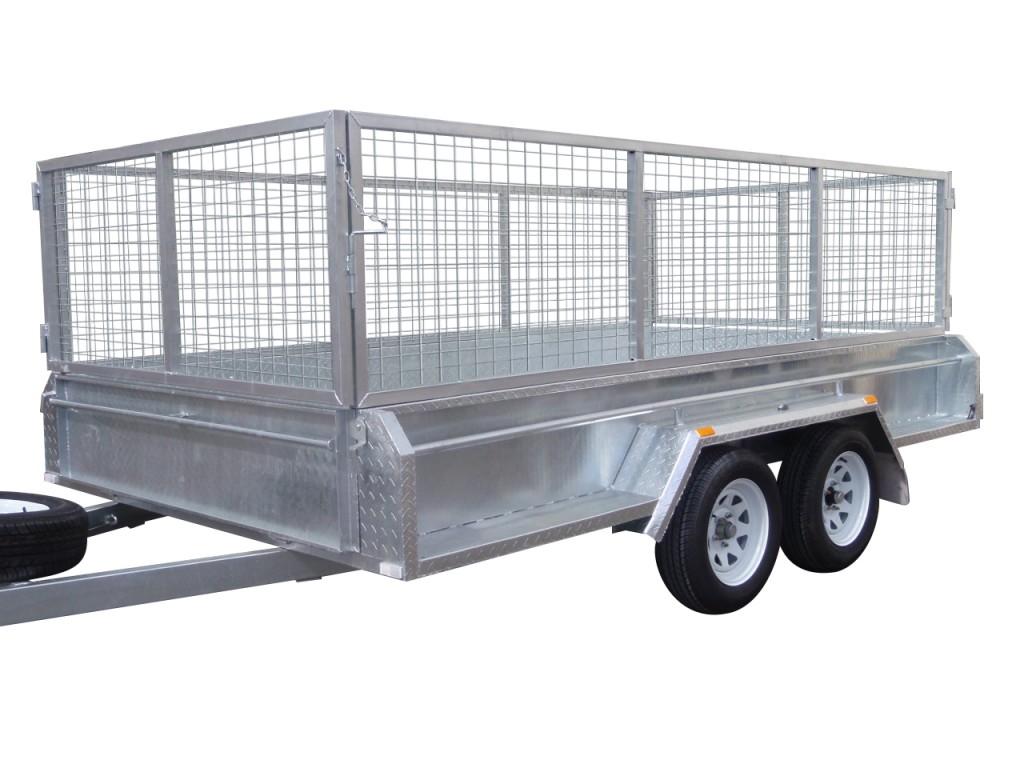 410mm Deep Checker Plate Sides & 800mm Removable Mesh Cage