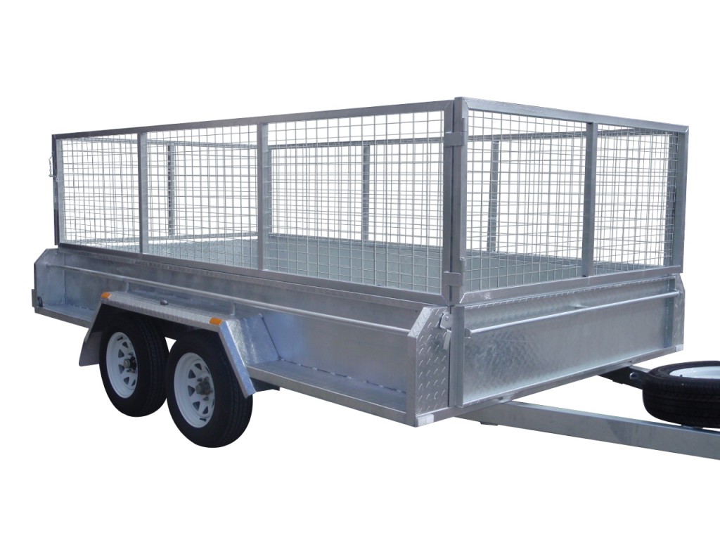 410mm Deep Checker Plate Sides & 800mm Removable Mesh Cage