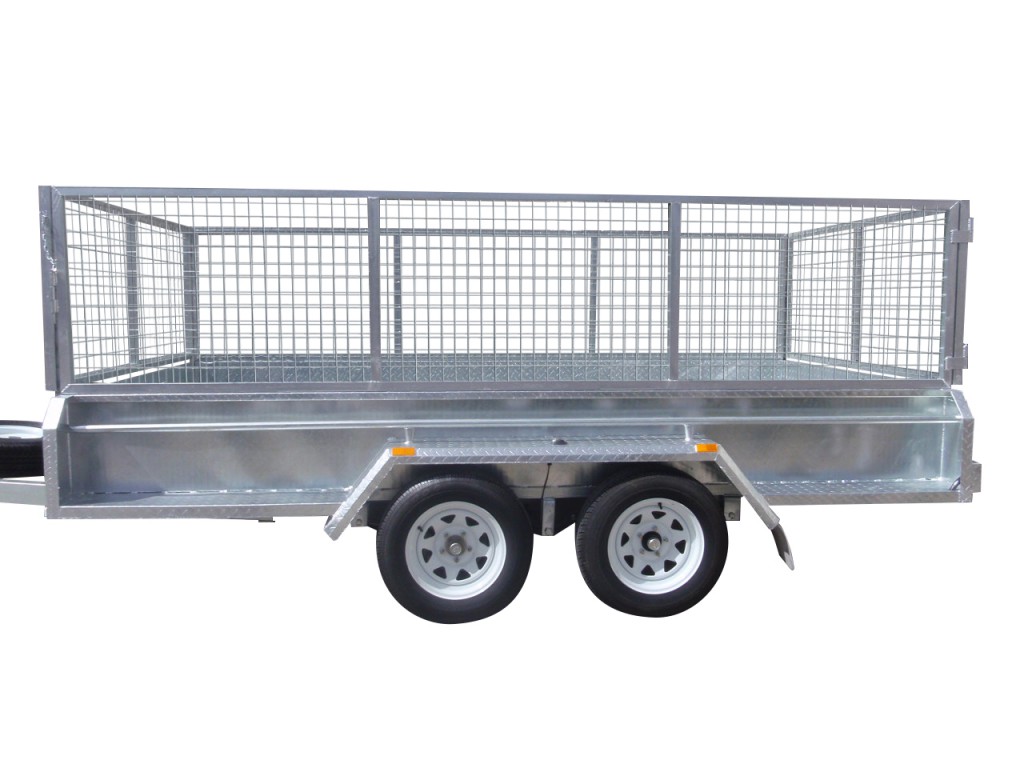 410mm Deep Checker Plate Sides & 800mm Removable Mesh Cage