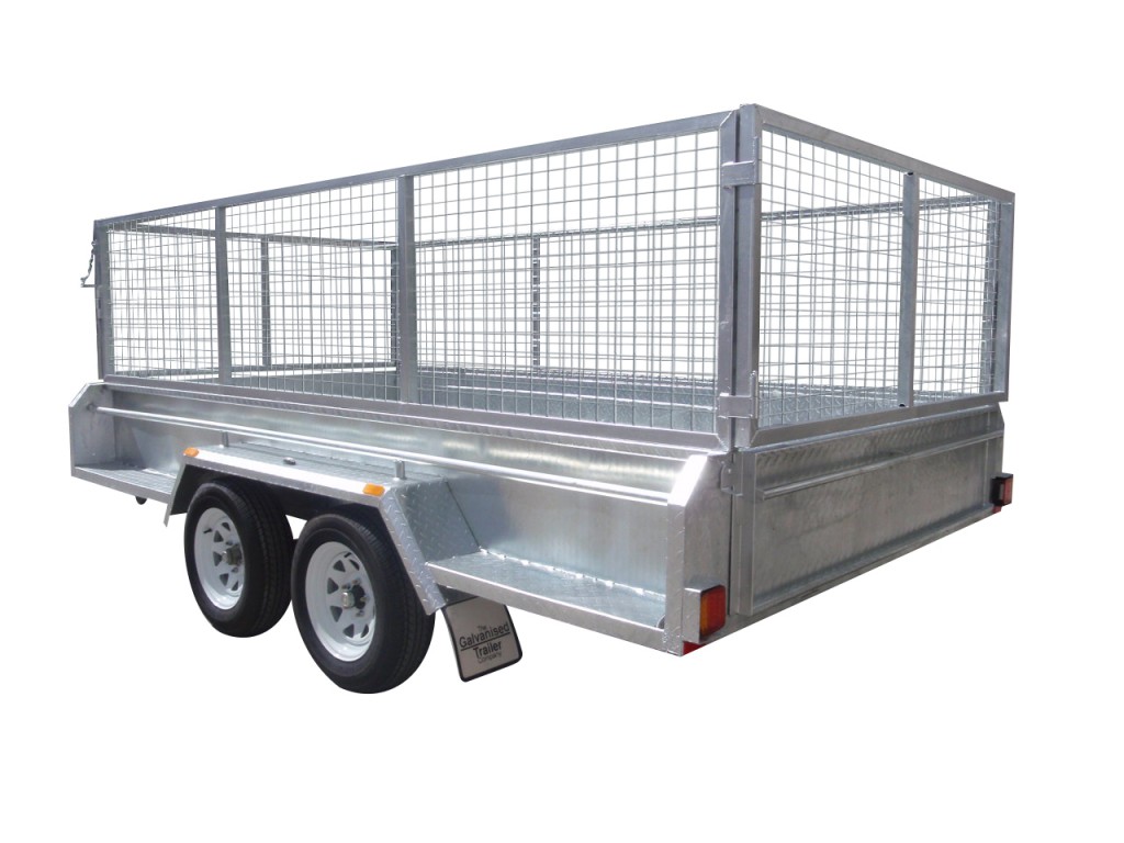 410mm Deep Checker Plate Sides & 1000mm Removable Mesh Cage
