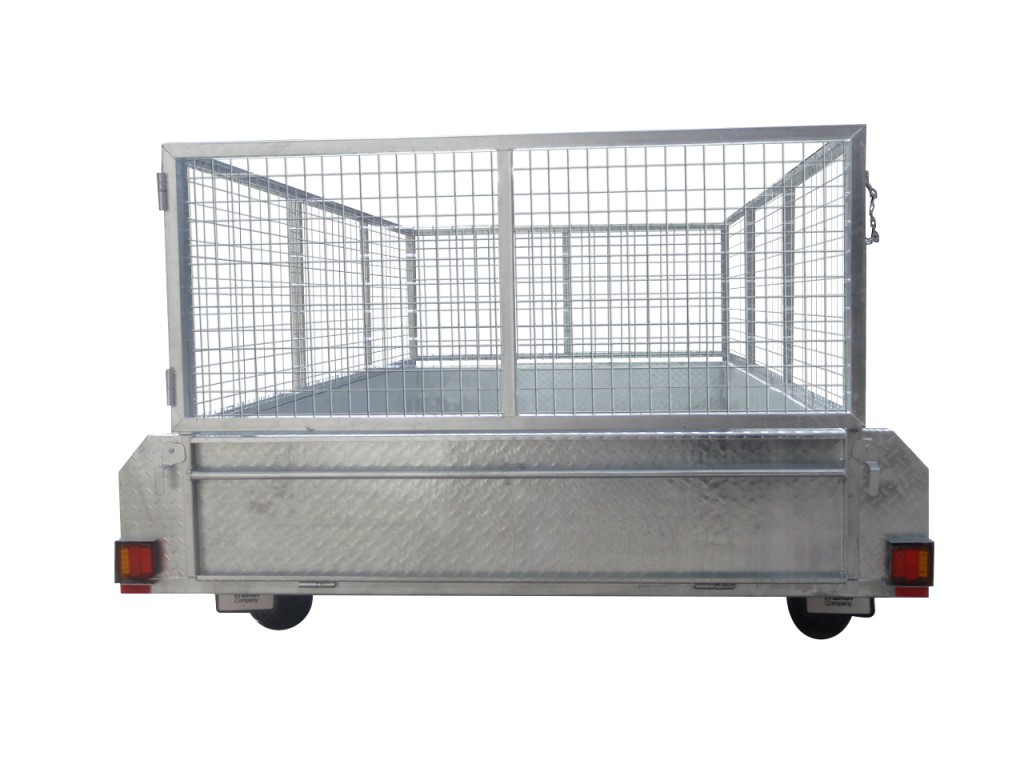 410mm Deep Checker Plate Sides & 1000mm Removable Mesh Cage