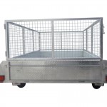 410mm Deep Checker Plate Sides & 1000mm Removable Mesh Cage