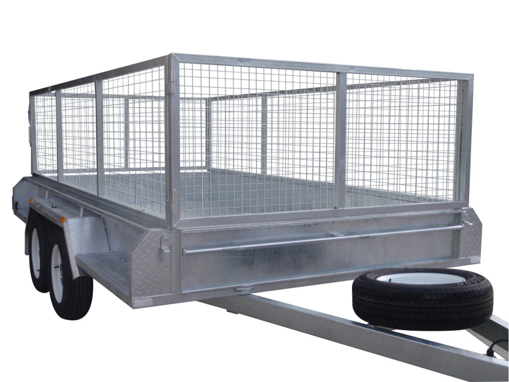 300mm Checker Plate Sides & 800mm Removable Mesh Cage
