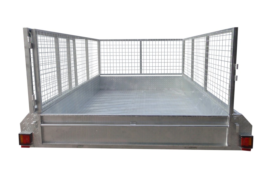 300mm Checker Plate Sides & 800mm Removable Mesh Cage