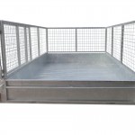 300mm Checker Plate Sides & 800mm Removable Mesh Cage