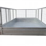 300mm Checker Plate Sides & 1000mm Removable Mesh Cage