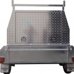 8x5 Tandem Galvanised With 410mm Deep Checker Plate Sides