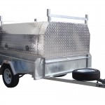 8x5 Single Axle With 410mm Deep Checker Plate Sides