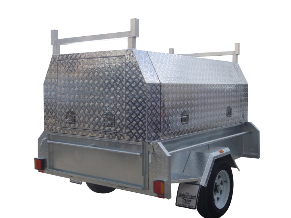 7x4 Single Axle With 410mm Deep Checker Plate Sides