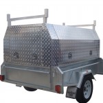 7x4 Single Axle With 410mm Deep Checker Plate Sides