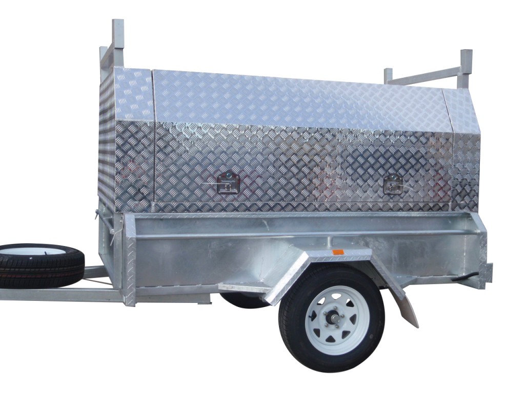 7x4 Single Axle With 410mm Deep Checker Plate Sides