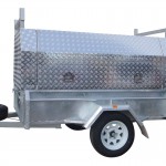 7x4 Single Axle With 410mm Deep Checker Plate Sides