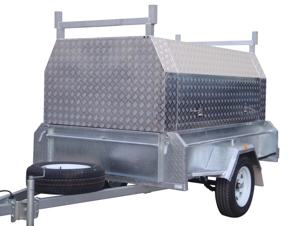 7x4 Single Axle With 410mm Deep Checker Plate Sides