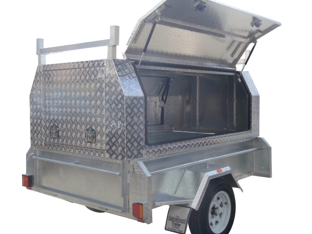 7x4 Single Axle With 410mm Deep Checker Plate Sides