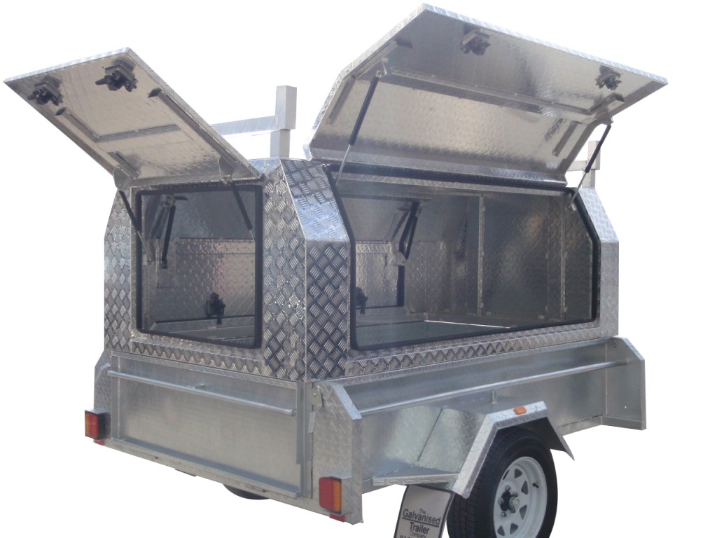 7x4 Single Axle With 410mm Deep Checker Plate Sides