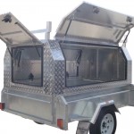 7x4 Single Axle With 410mm Deep Checker Plate Sides
