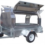 7x4 Single Axle With 410mm Deep Checker Plate Sides