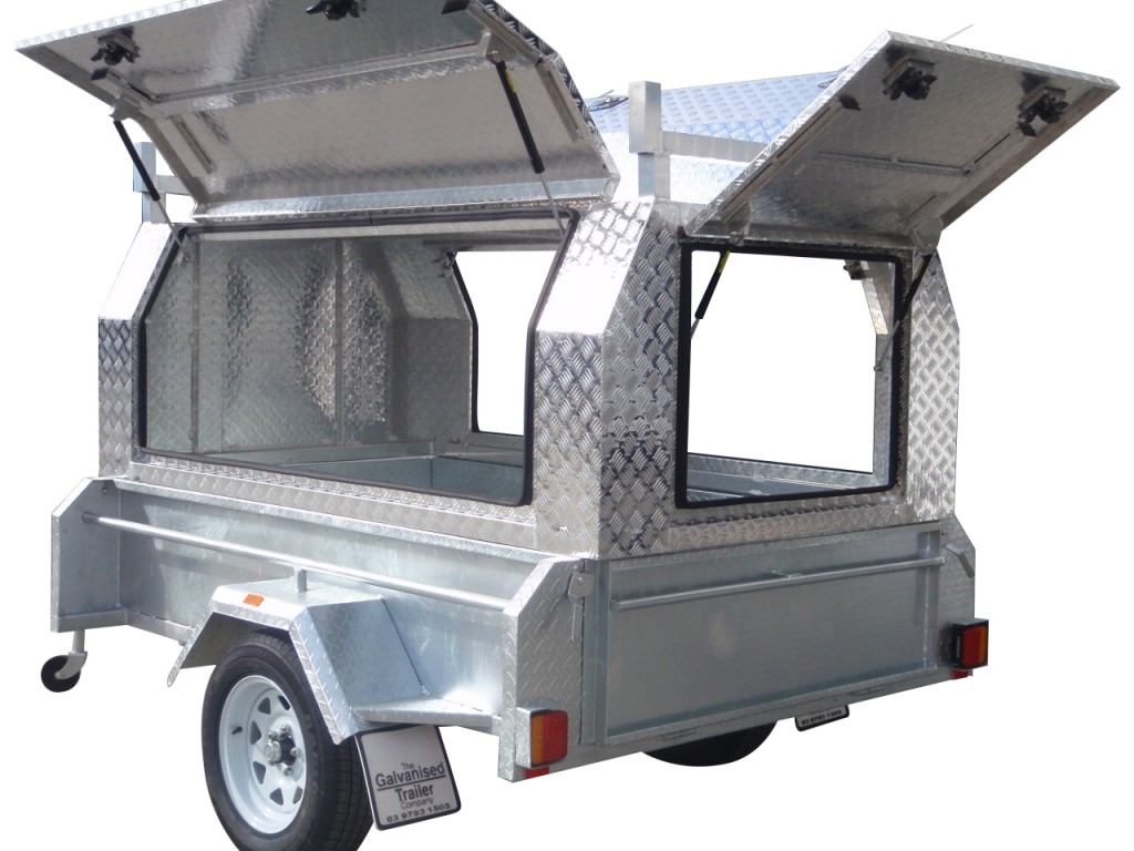 7x4 Single Axle With 410mm Deep Checker Plate Sides