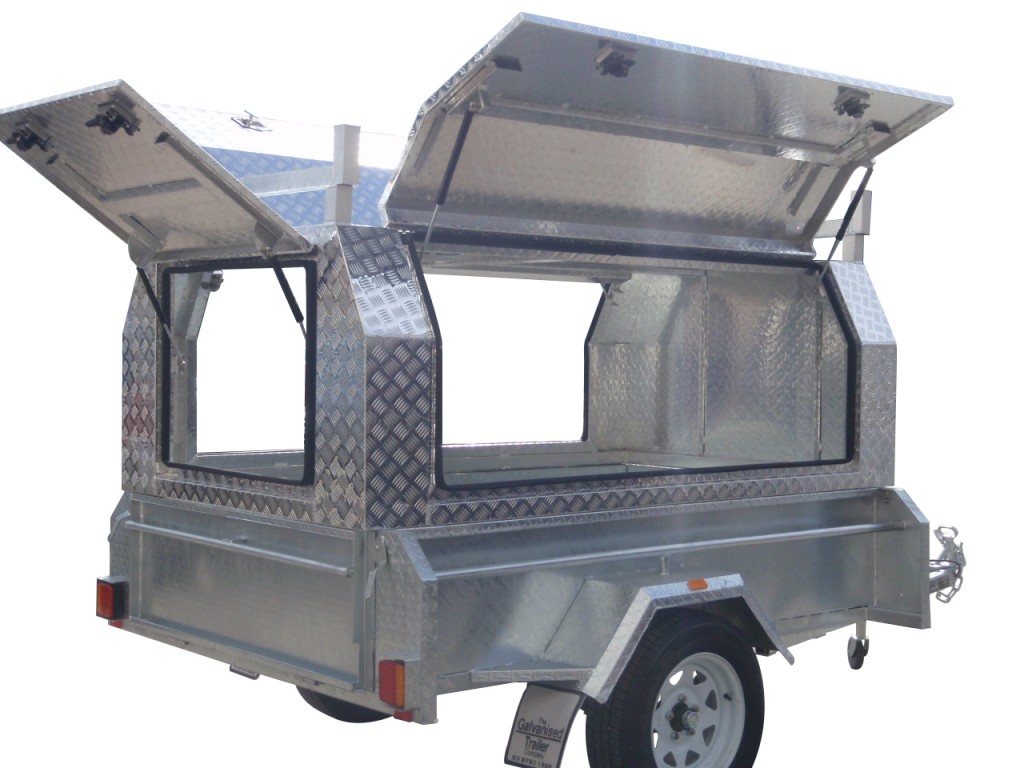 7x4 Single Axle With 410mm Deep Checker Plate Sides