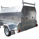 7x4 Single Axle With 410mm Deep Checker Plate Sides